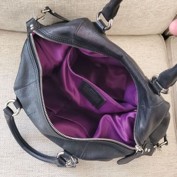 Coach Leather Ashley Satchel Handbag - Picture 9 of 12